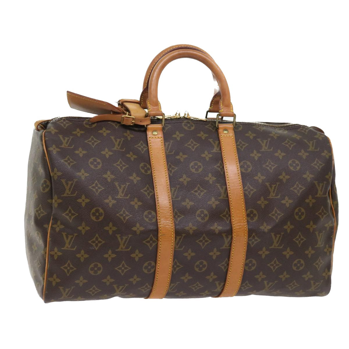 LOUIS VUITTON Monogram Keepall 45 Boston Bag M41428 LV 56245