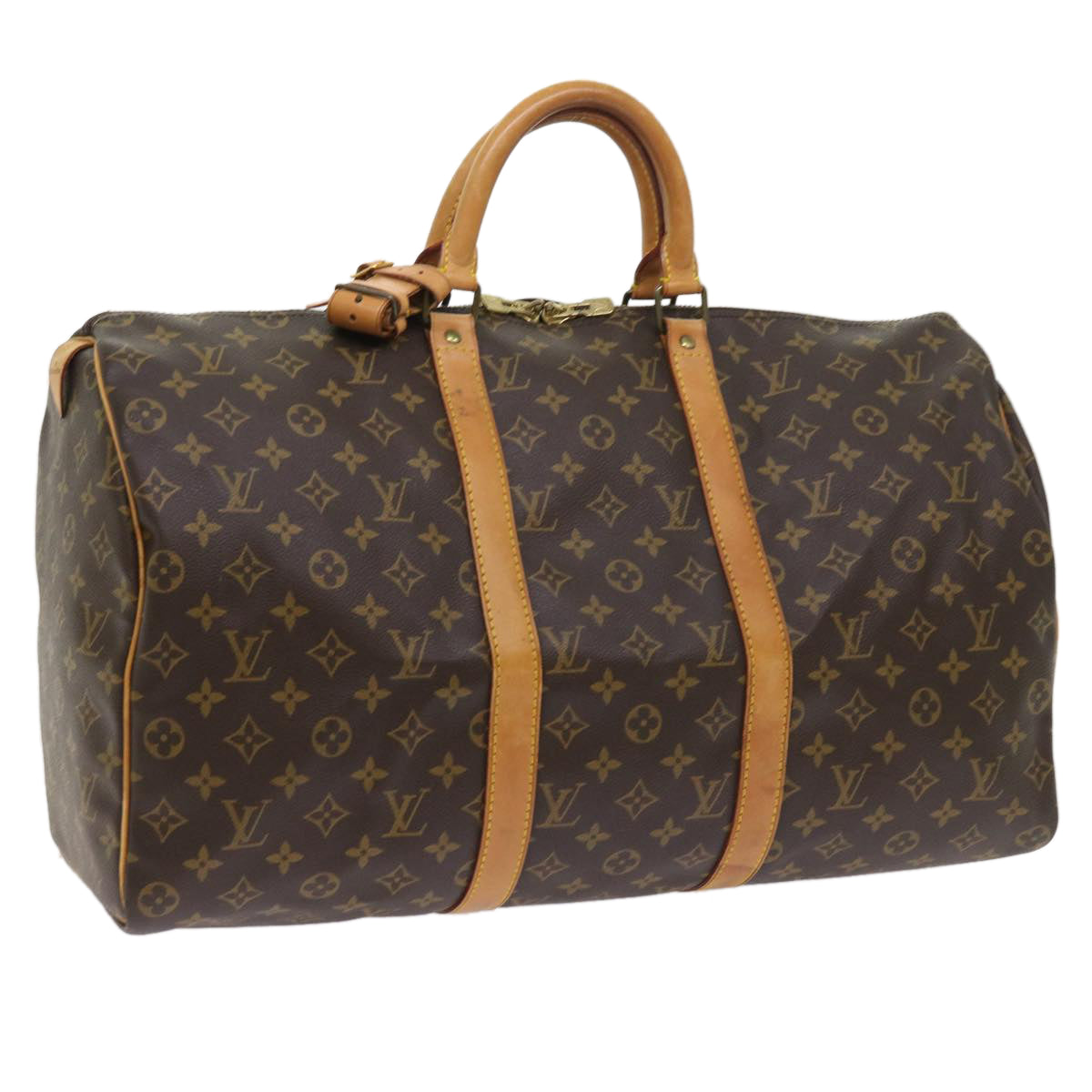 LOUIS VUITTON Monogram Keepall 50 Boston Bag M41426 LV 56250