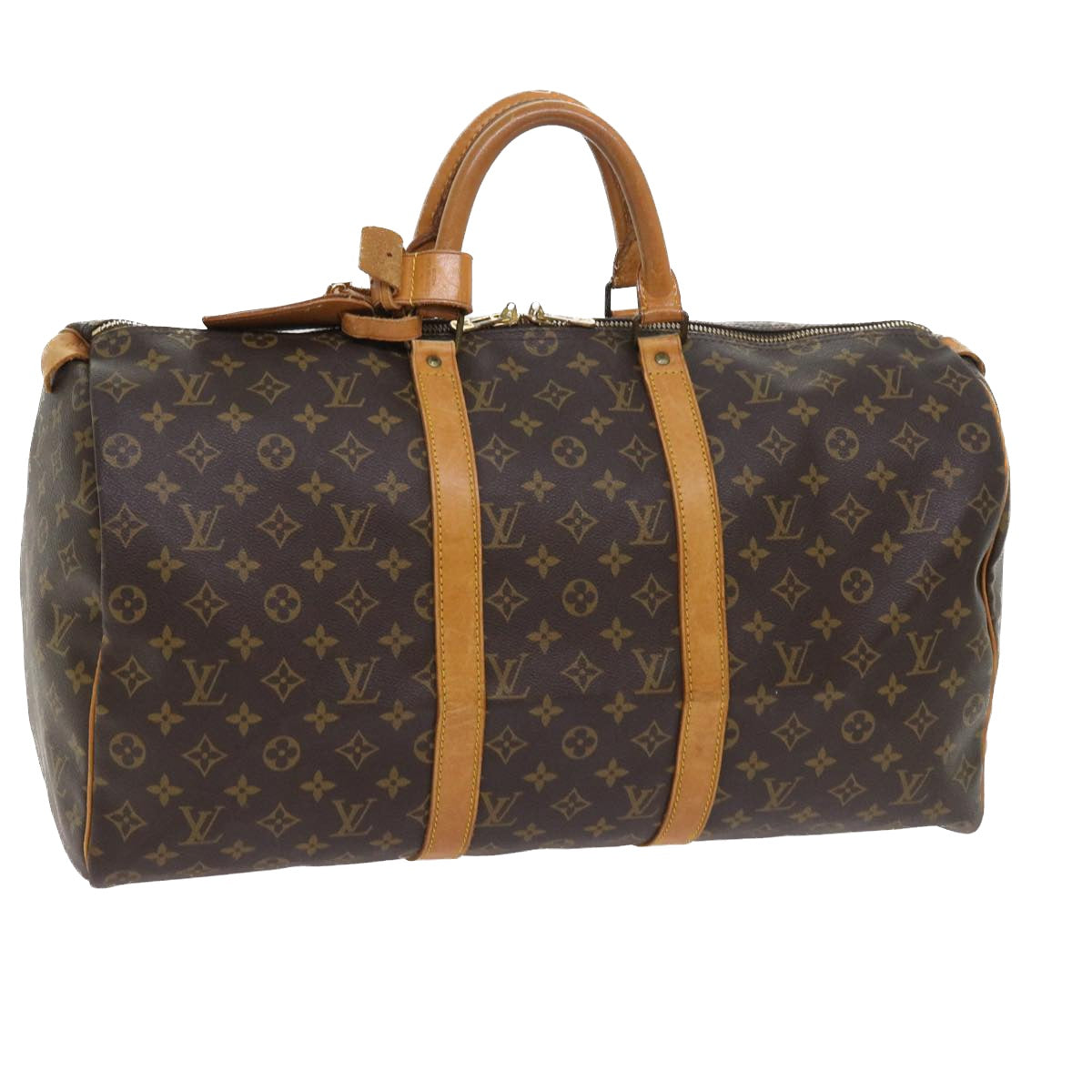 LOUIS VUITTON Monogram Keepall 50 Boston Bag M41426 LV 56254