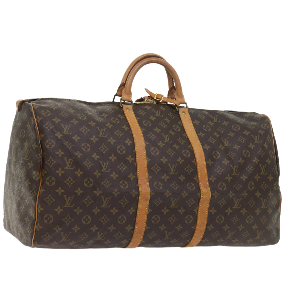 LOUIS VUITTON Monogram Keepall 60 Boston Bag M41422 LV 56259