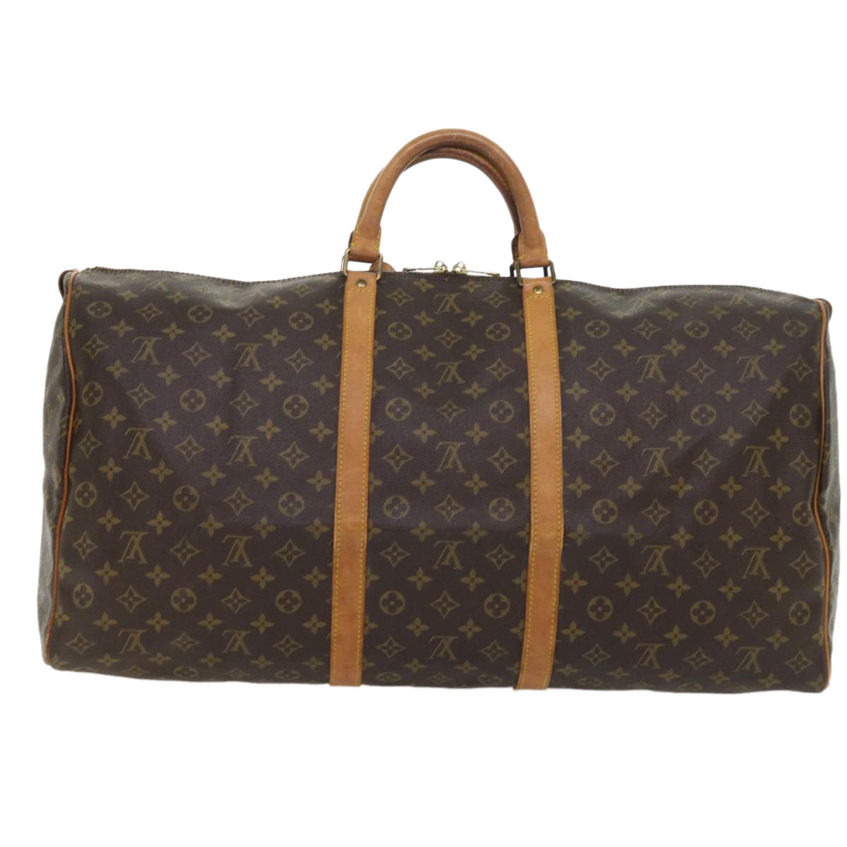 LOUIS VUITTON Monogram Keepall 60 Boston Bag M41422 LV 56259