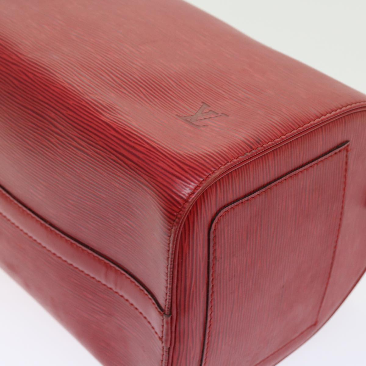 LOUIS VUITTON Epi Speedy 30 Hand Bag Castilian Red M43007 LV 56261