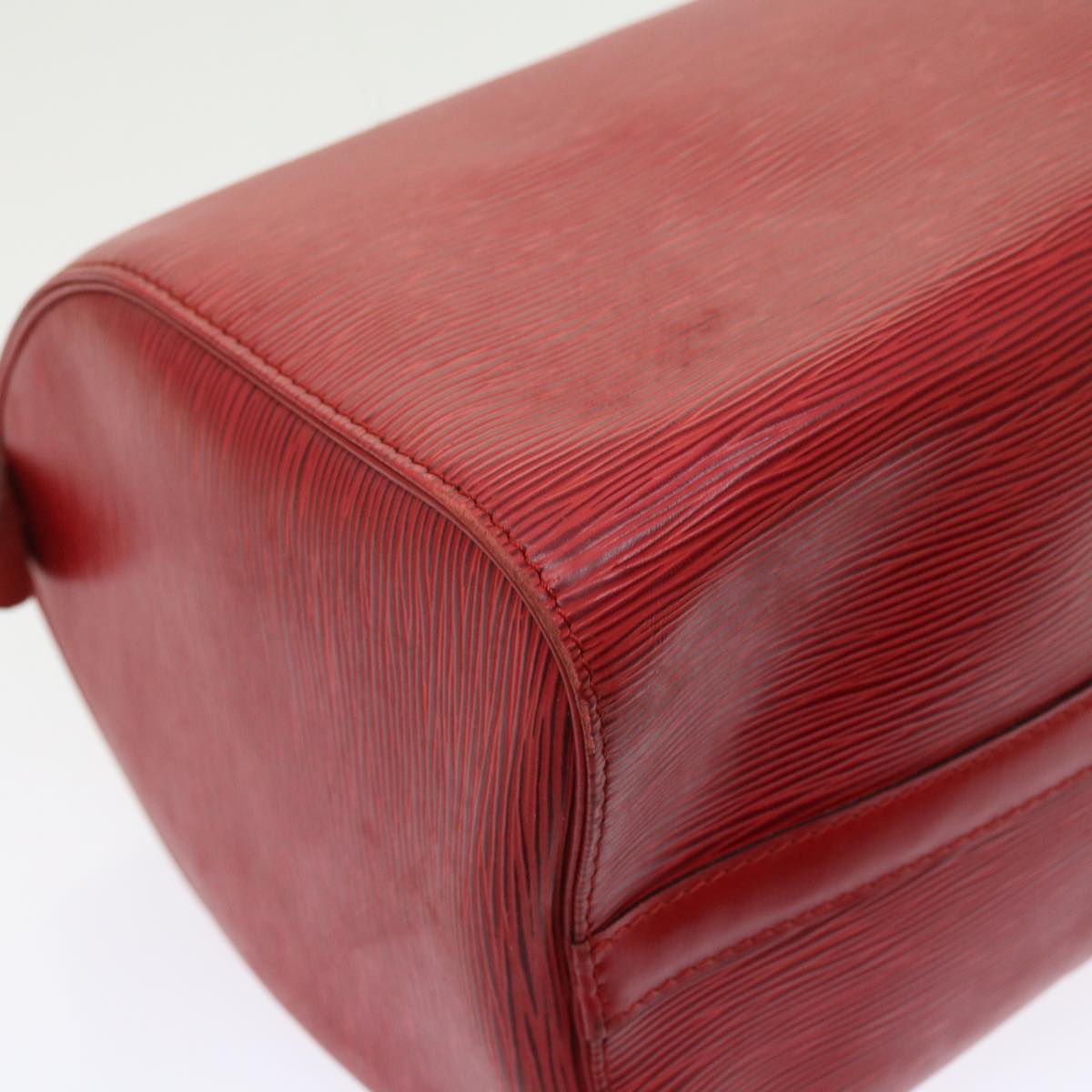LOUIS VUITTON Epi Speedy 30 Hand Bag Castilian Red M43007 LV 56261