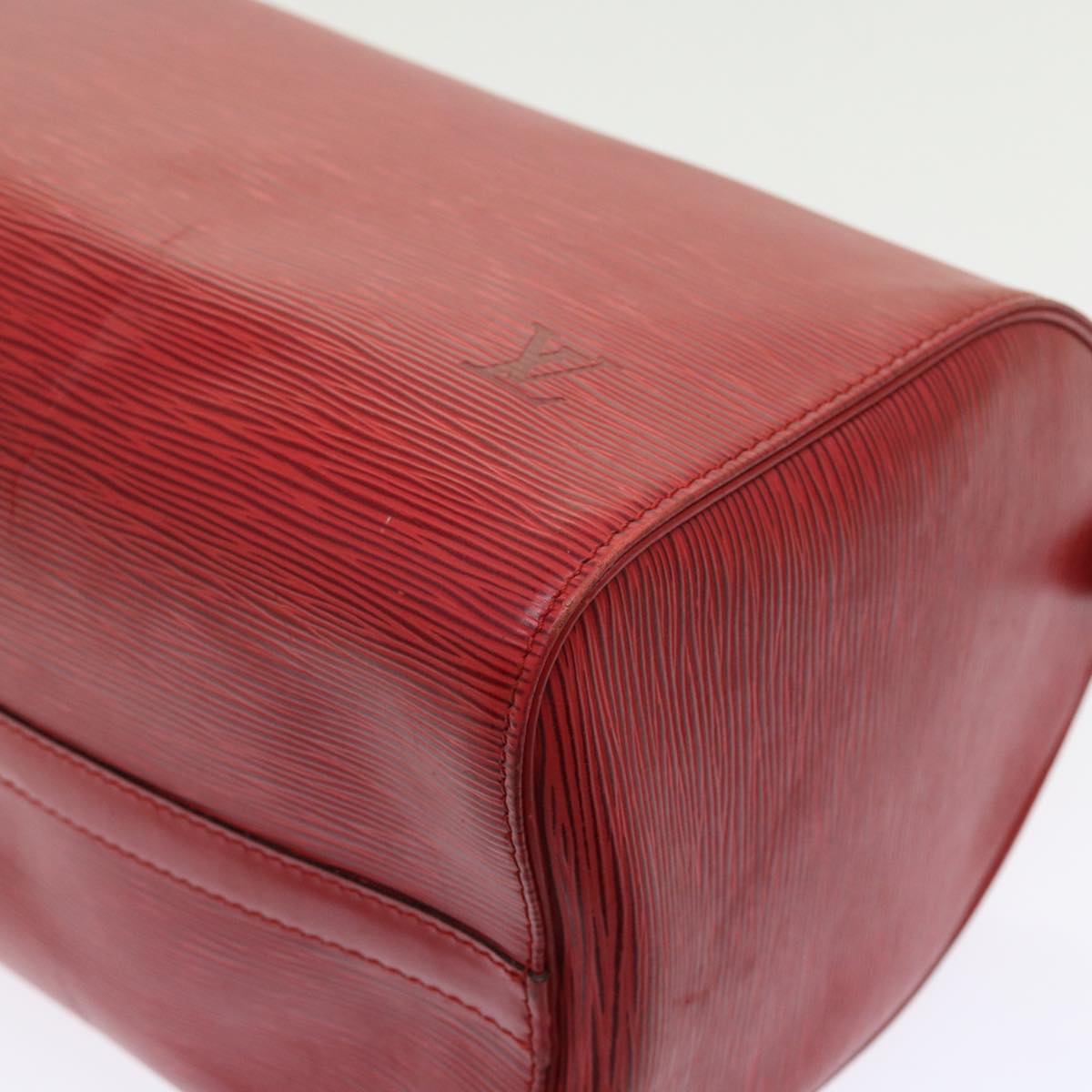 LOUIS VUITTON Epi Speedy 30 Hand Bag Castilian Red M43007 LV 56261