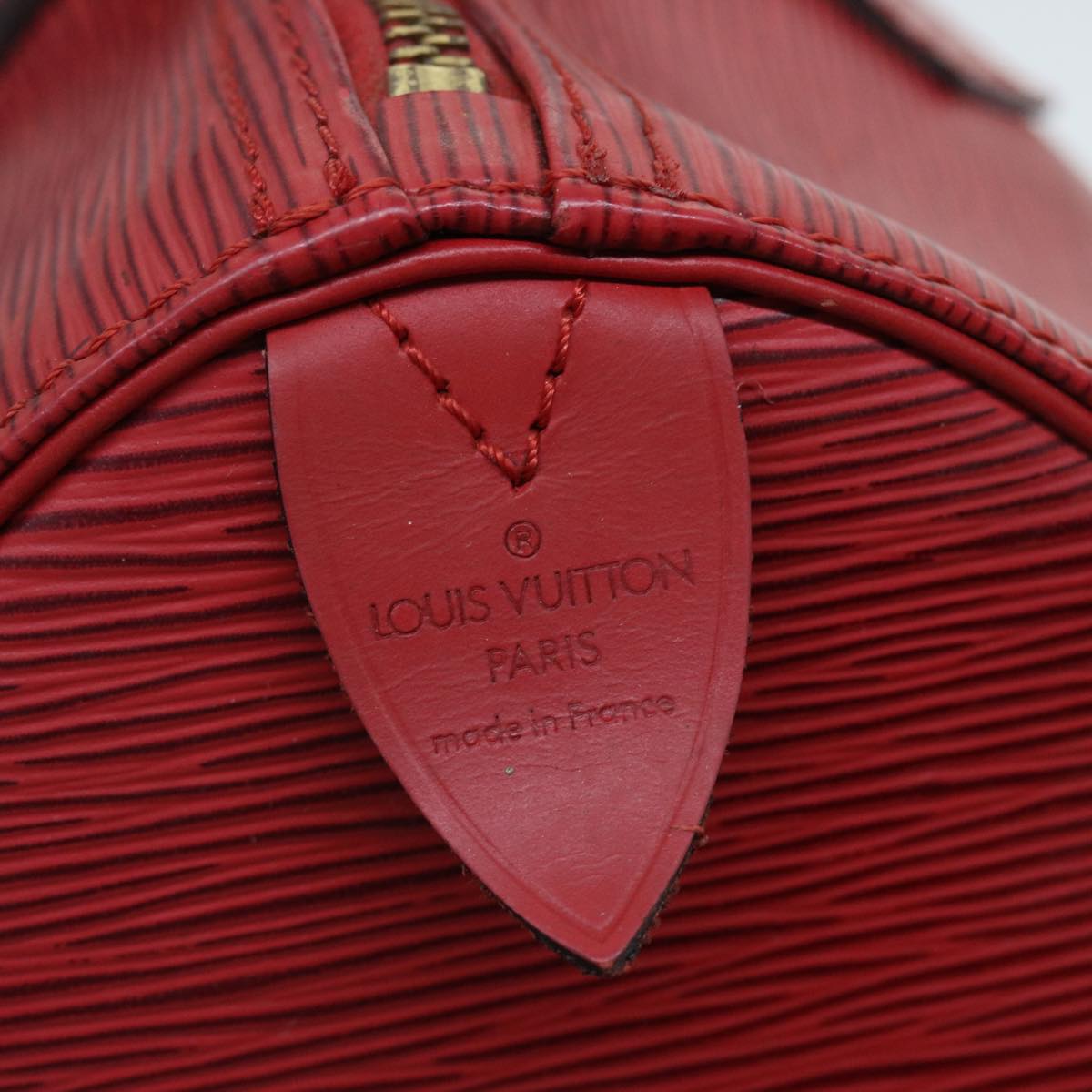 LOUIS VUITTON Epi Speedy 30 Hand Bag Castilian Red M43007 LV 56261