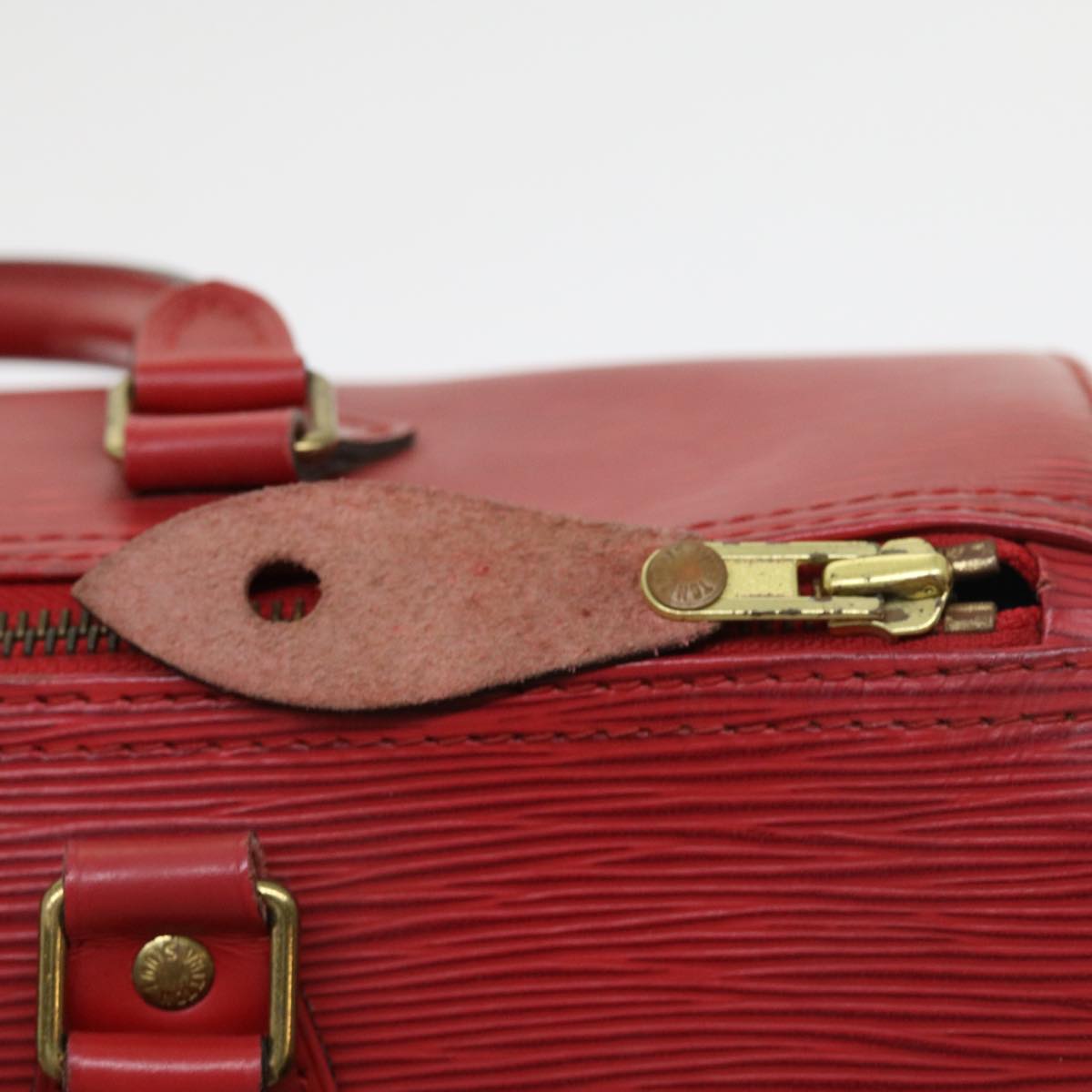 LOUIS VUITTON Epi Speedy 30 Hand Bag Castilian Red M43007 LV 56261