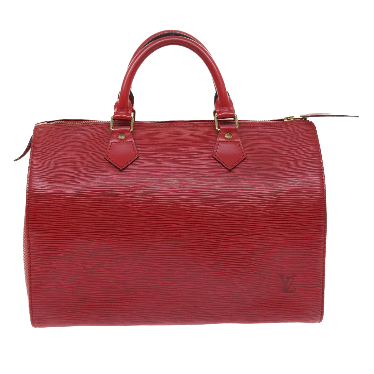 LOUIS VUITTON Epi Speedy 30 Hand Bag Castilian Red M43007 LV 56261