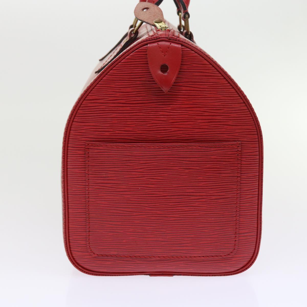 LOUIS VUITTON Epi Speedy 30 Hand Bag Castilian Red M43007 LV 56261
