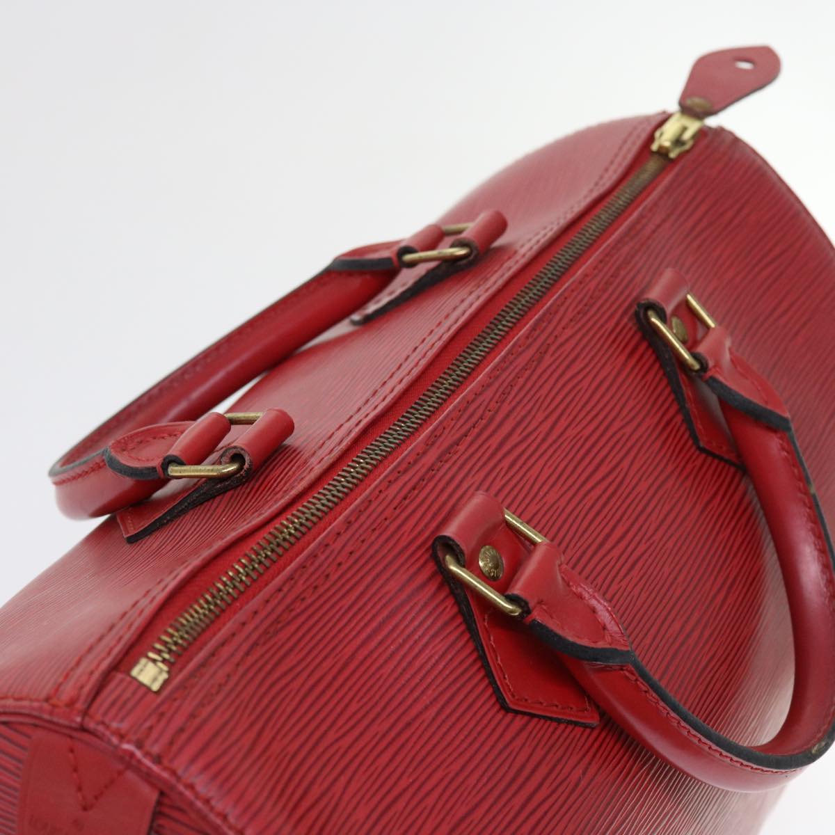 LOUIS VUITTON Epi Speedy 30 Hand Bag Castilian Red M43007 LV 56261