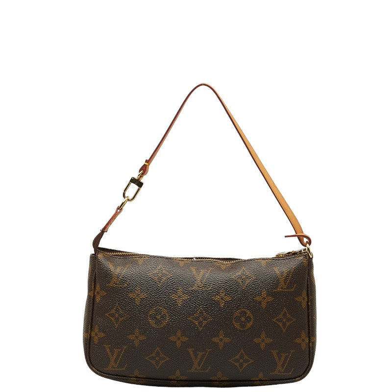 Louis Vuitton Monogram Pochette Accessories Handbag Accessories Pocket M51980 Brown PVC Leather  Louis Vuitton