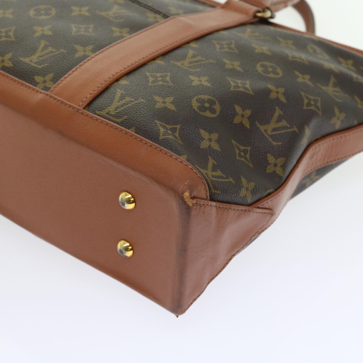LOUIS VUITTON Monogram Sac Weekend PM Tote Bag M42425 LV 56282