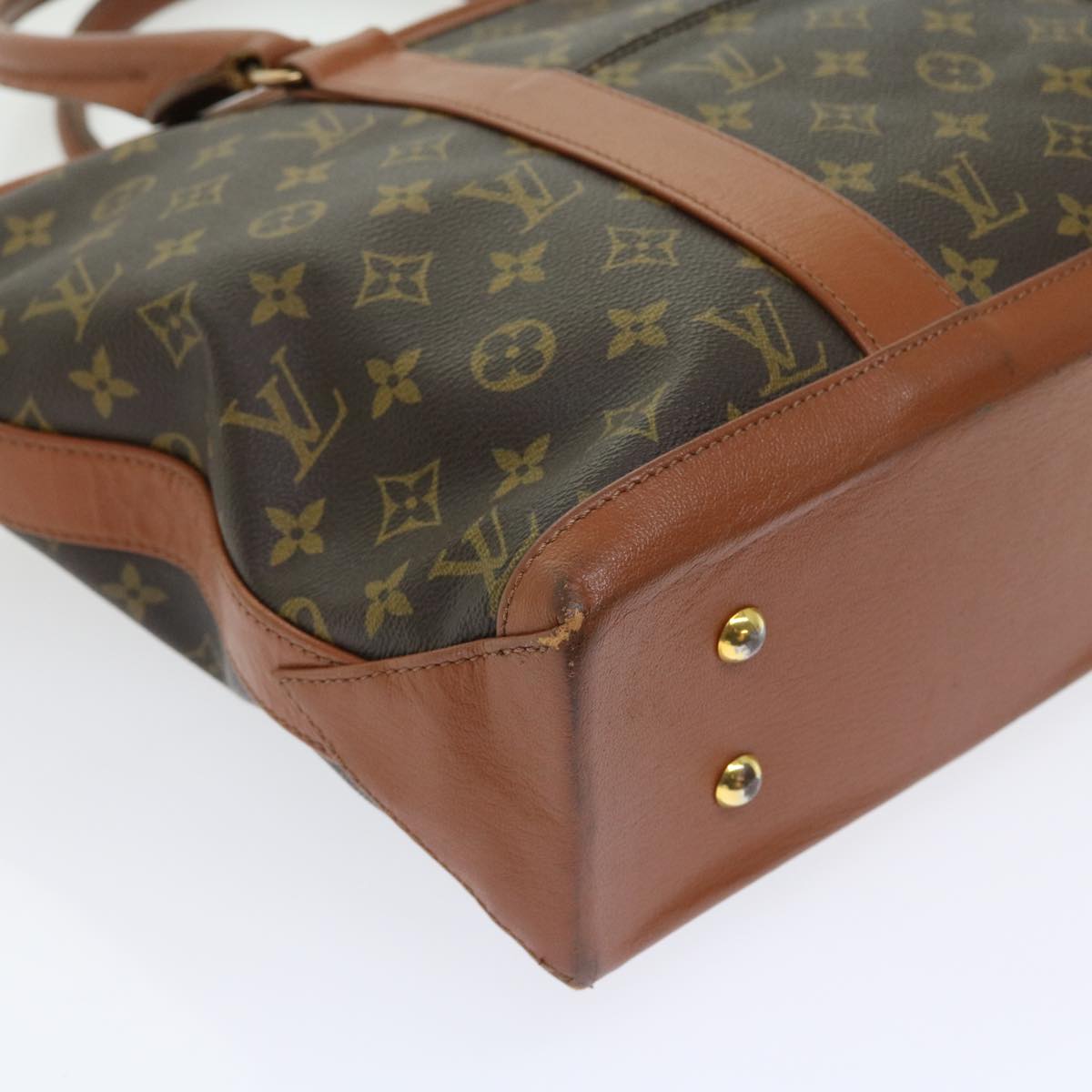 LOUIS VUITTON Monogram Sac Weekend PM Tote Bag M42425 LV 56282