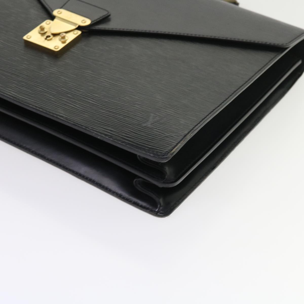 LOUIS VUITTON Epi Serviette Conseiller Business Bag Black M54422 LV 56283