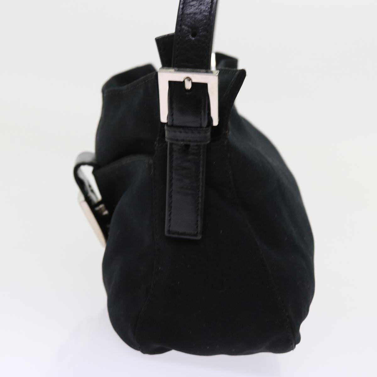 Luxury FendiMamma Baguette Shoulder Bag Nylon Black56301