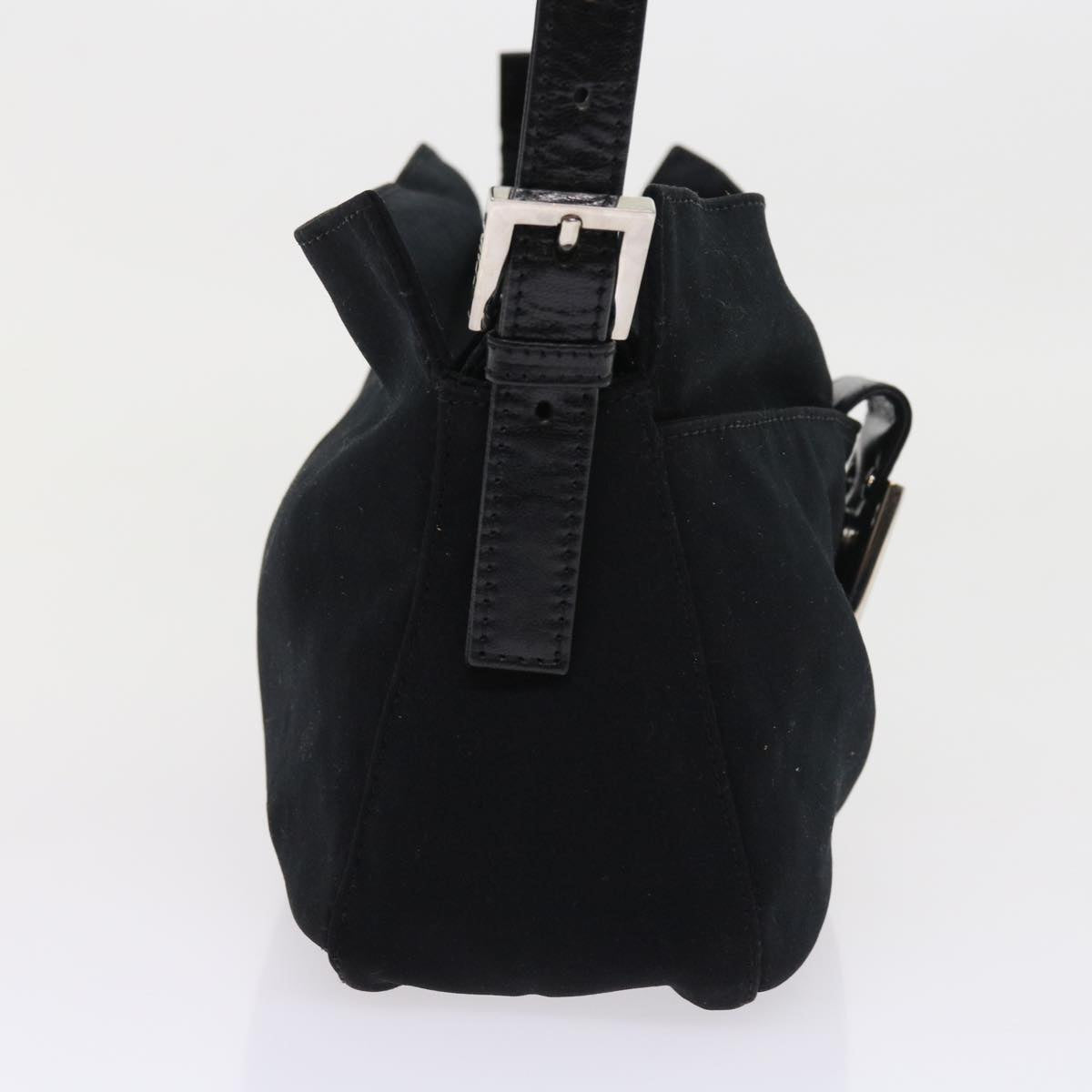 Luxury FendiMamma Baguette Shoulder Bag Nylon Black56301