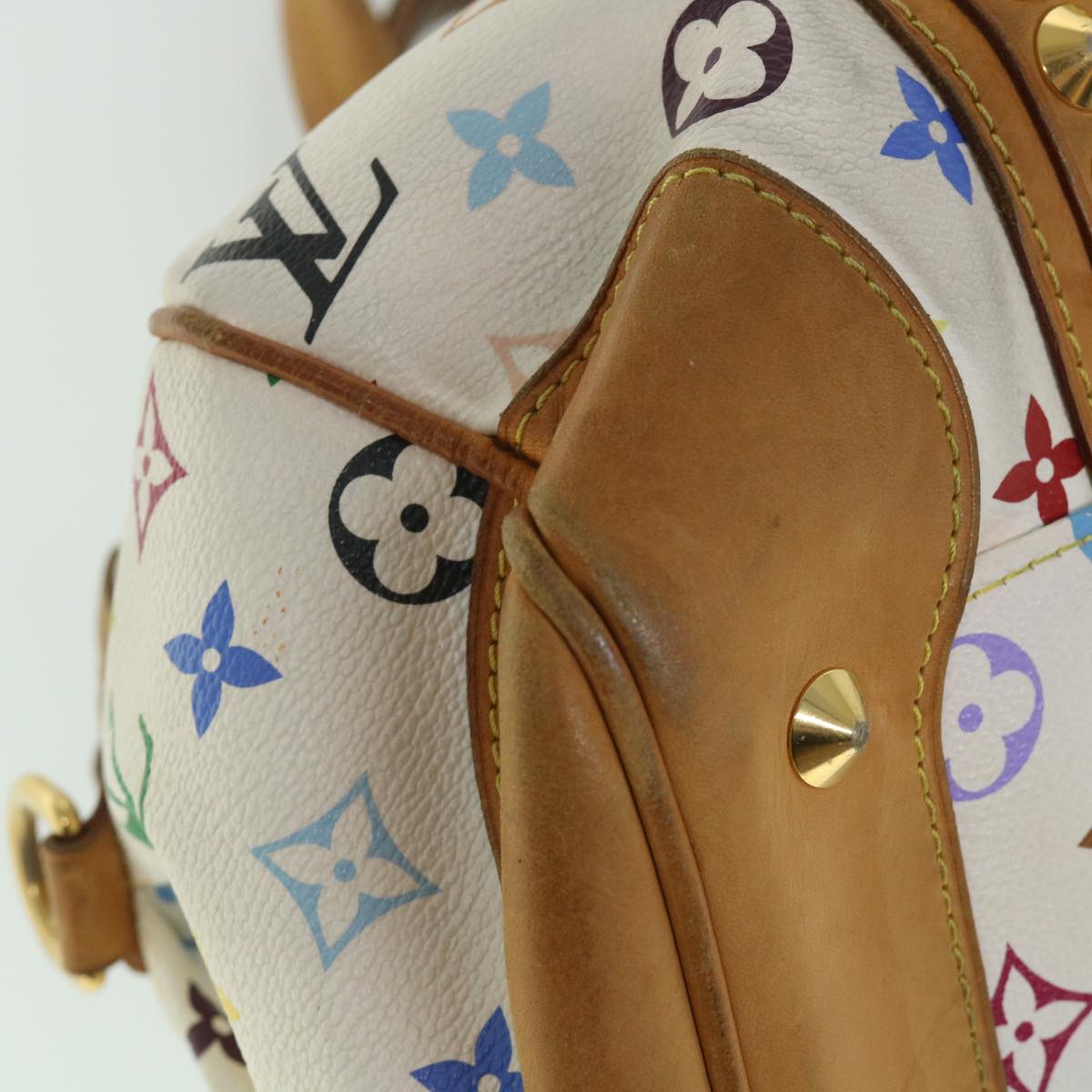 LOUIS VUITTON Monogram Multicolor Courtney MM Bag 2way White M45641 56314
