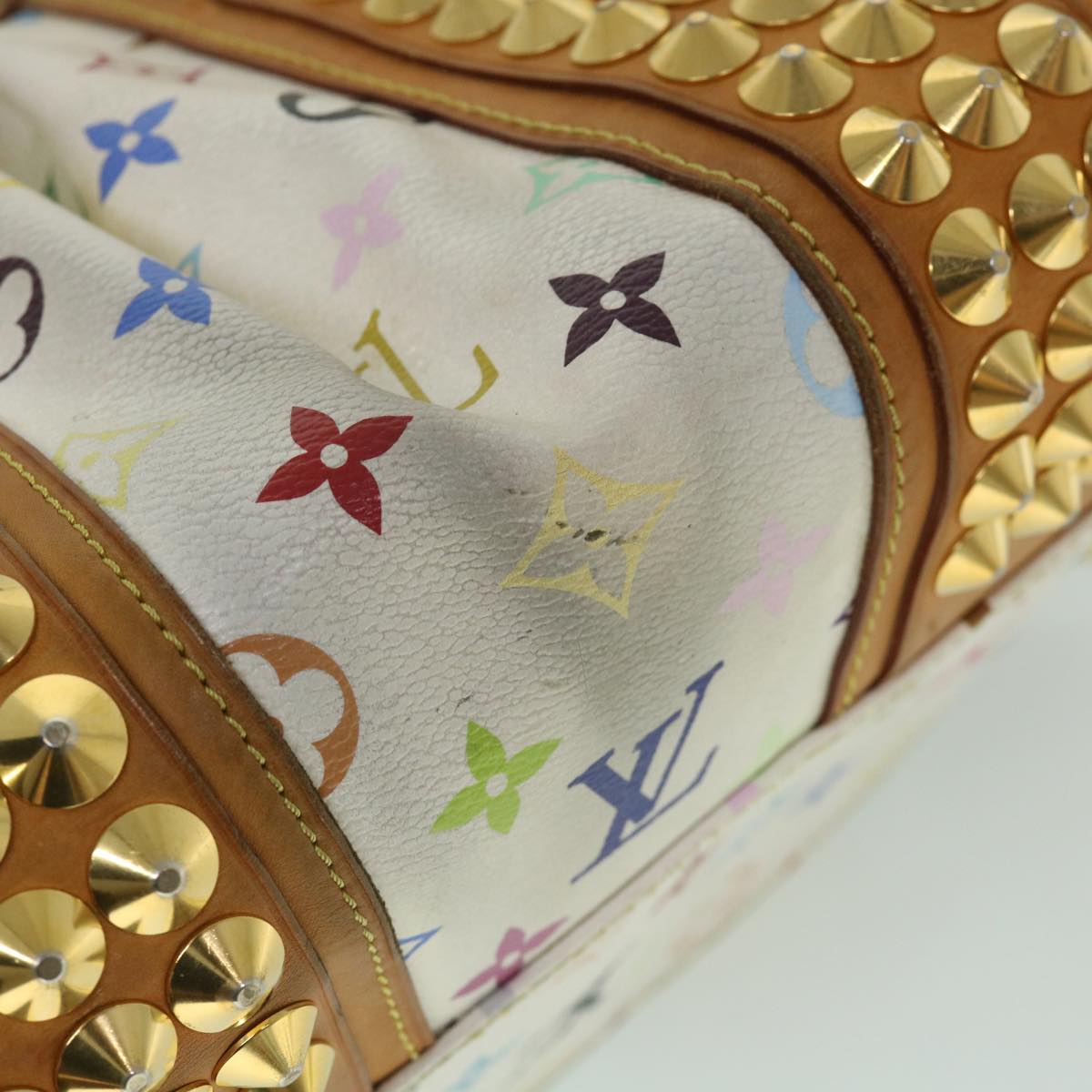 LOUIS VUITTON Monogram Multicolor Courtney MM Bag 2way White M45641 56314