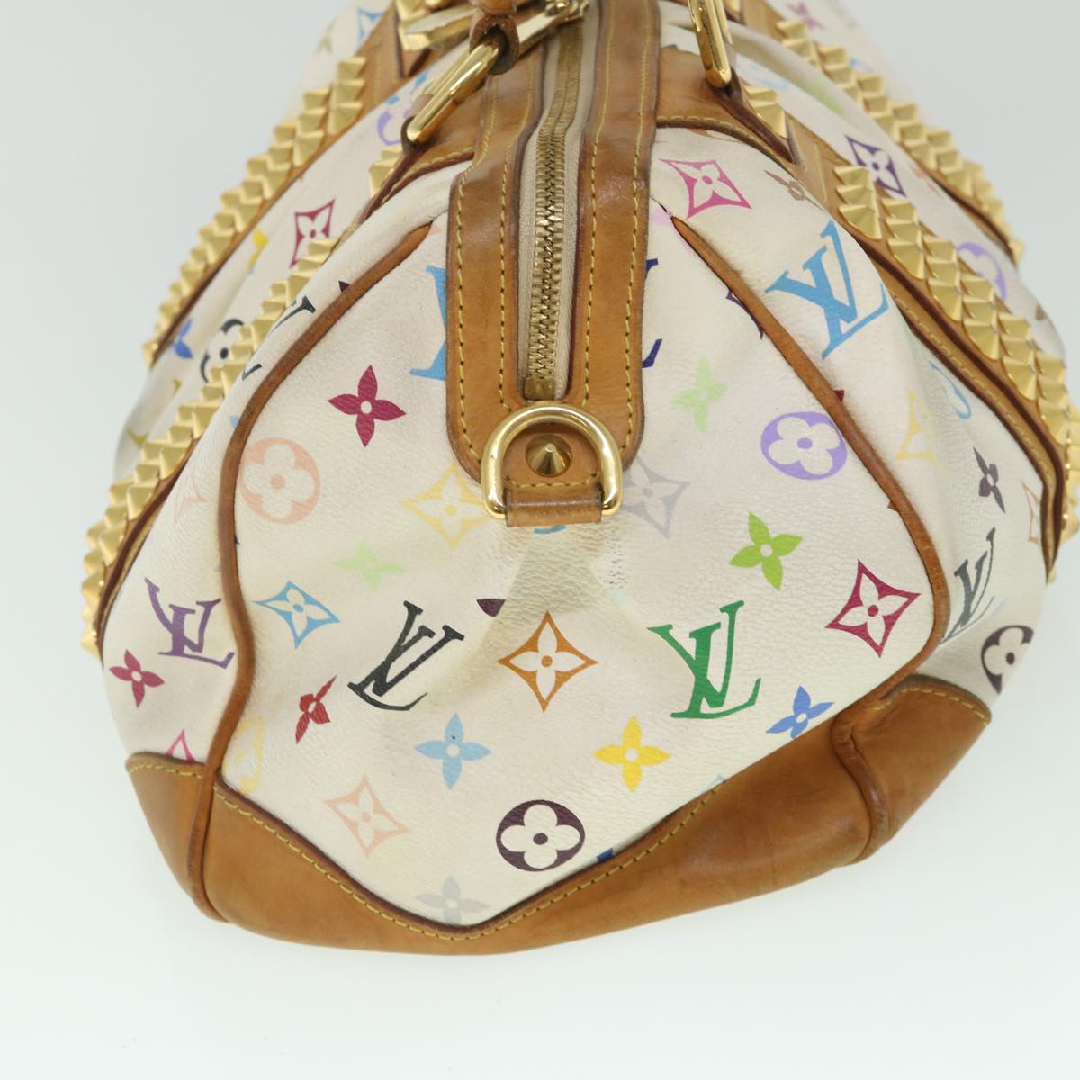 LOUIS VUITTON Monogram Multicolor Courtney MM Bag 2way White M45641 56314
