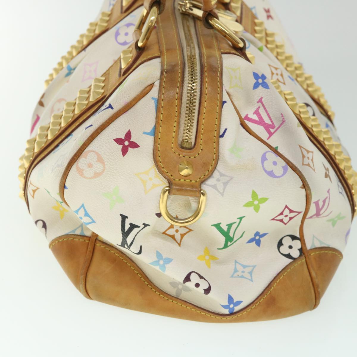 LOUIS VUITTON Monogram Multicolor Courtney MM Bag 2way White M45641 56314