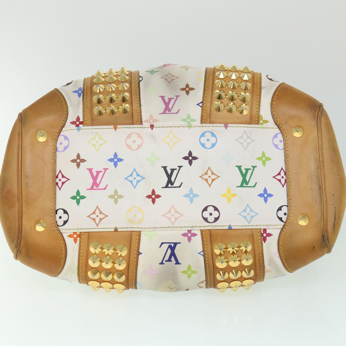 LOUIS VUITTON Monogram Multicolor Courtney MM Bag 2way White M45641 56314
