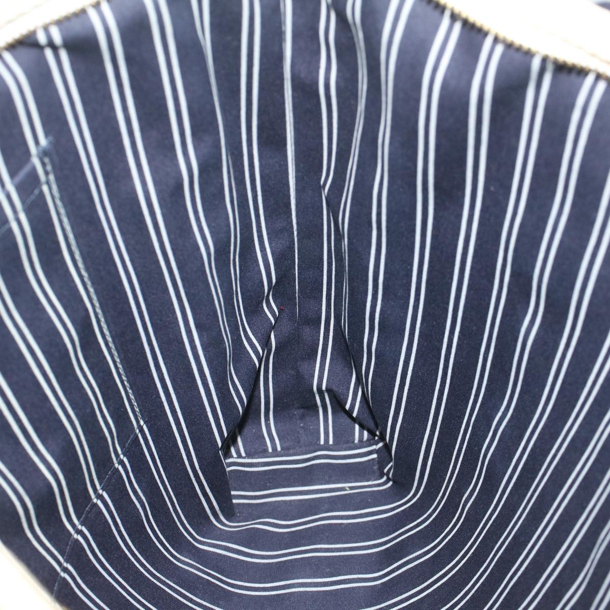 LOUIS VUITTON Antigua Cabas MM Tote Bag White Navy M40132 LV 56328