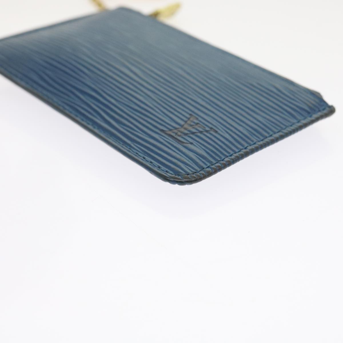 LOUIS VUITTON Epi Pochette Cles Coin Purse Blue M6380G LV 56333
