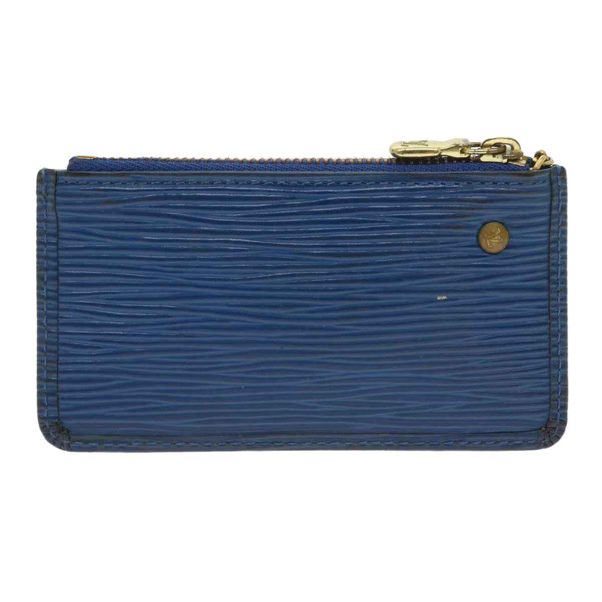 LOUIS VUITTON Epi Pochette Cles Coin Purse Blue M6380G LV 56333