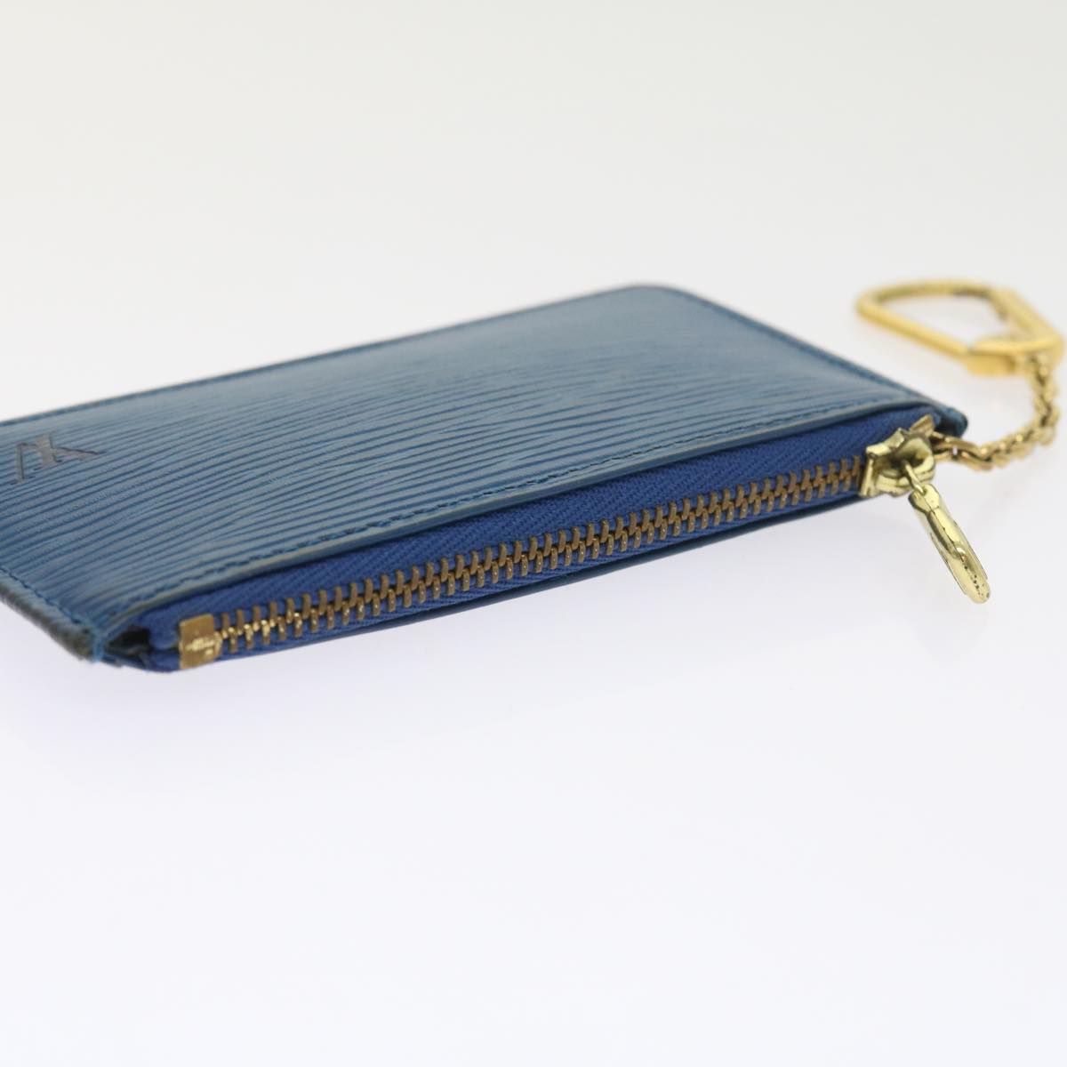 LOUIS VUITTON Epi Pochette Cles Coin Purse Blue M6380G LV 56333