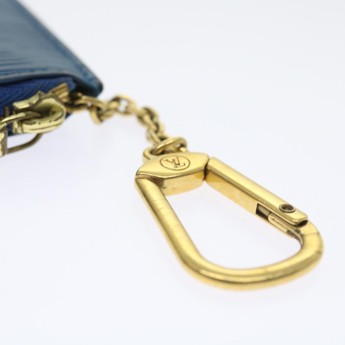 LOUIS VUITTON Epi Pochette Cles Coin Purse Blue M6380G LV 56333