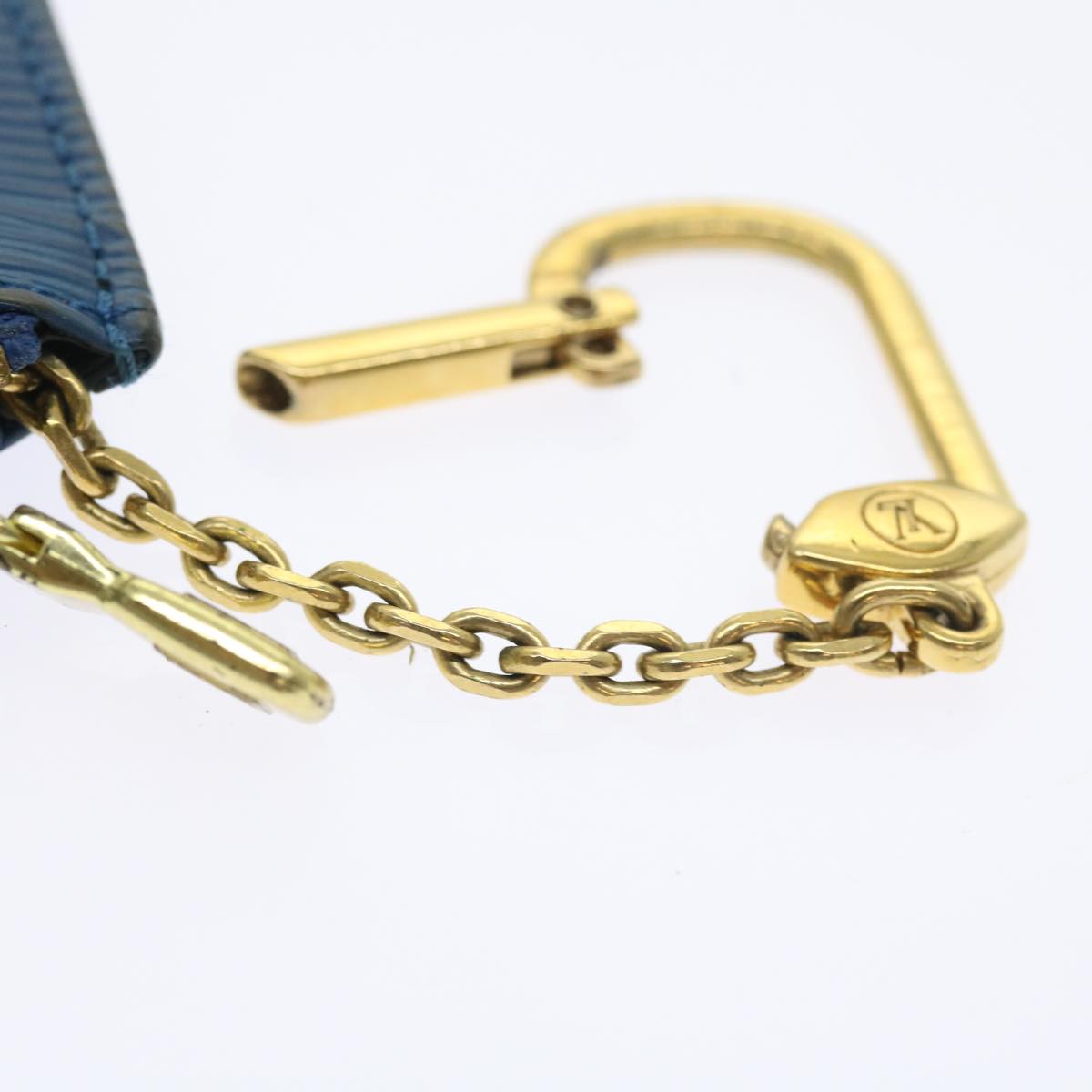 LOUIS VUITTON Epi Pochette Cles Coin Purse Blue M6380G LV 56333