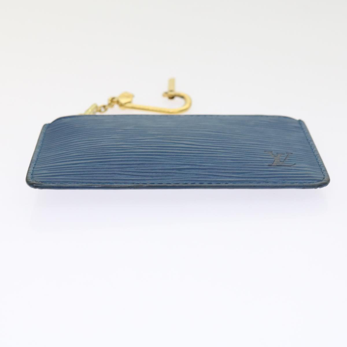 LOUIS VUITTON Epi Pochette Cles Coin Purse Blue M6380G LV 56333