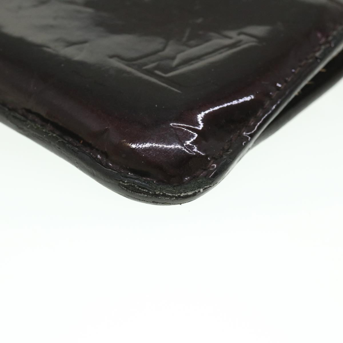 LOUIS VUITTON Vernis Pochette Cles NM Coin Purse Amarante M93557 LV 56334