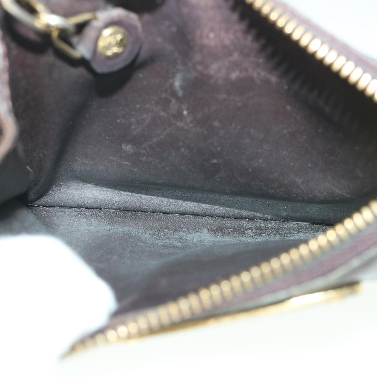 LOUIS VUITTON Vernis Pochette Cles NM Coin Purse Amarante M93557 LV 56334