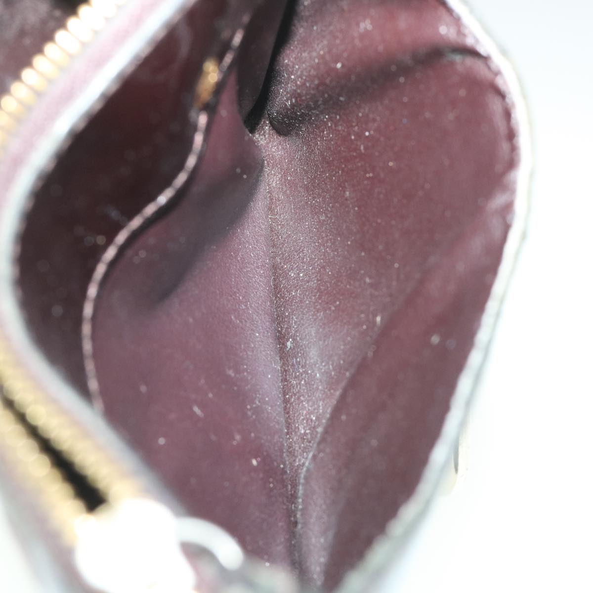 LOUIS VUITTON Vernis Pochette Cles NM Coin Purse Amarante M93557 LV 56334