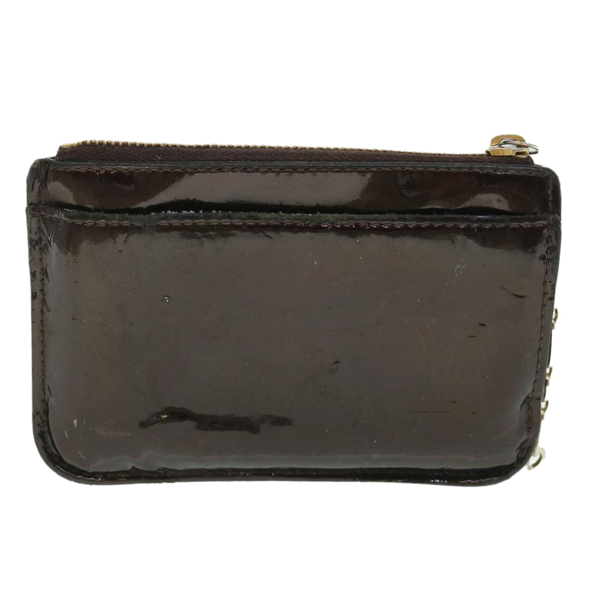 LOUIS VUITTON Vernis Pochette Cles NM Coin Purse Amarante M93557 LV 56334