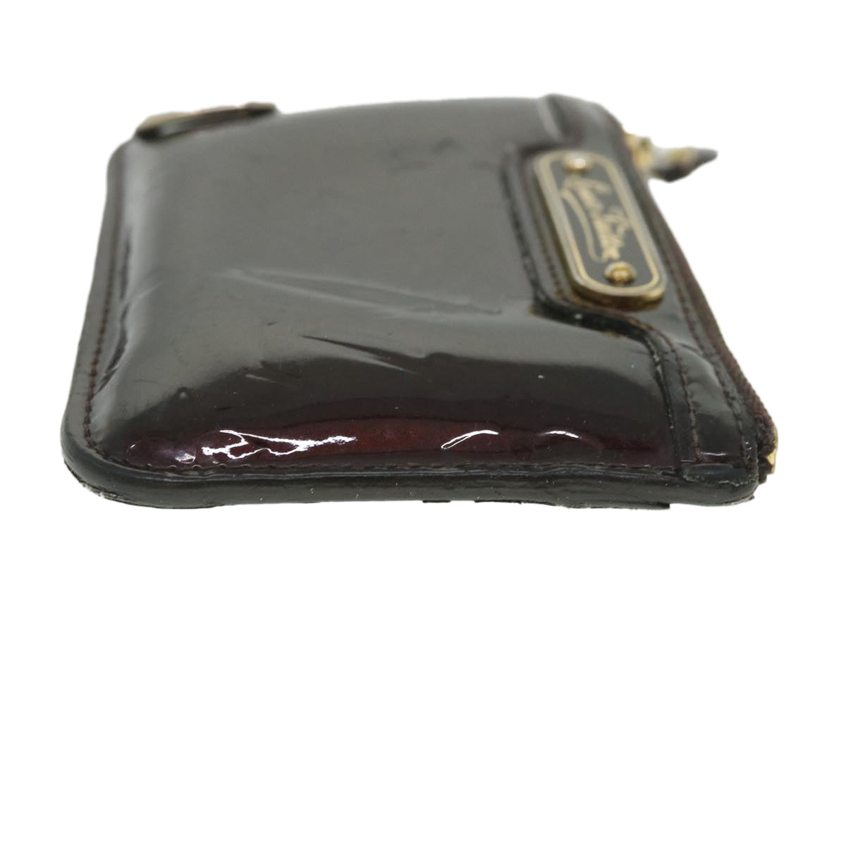 LOUIS VUITTON Vernis Pochette Cles NM Coin Purse Amarante M93557 LV 56334