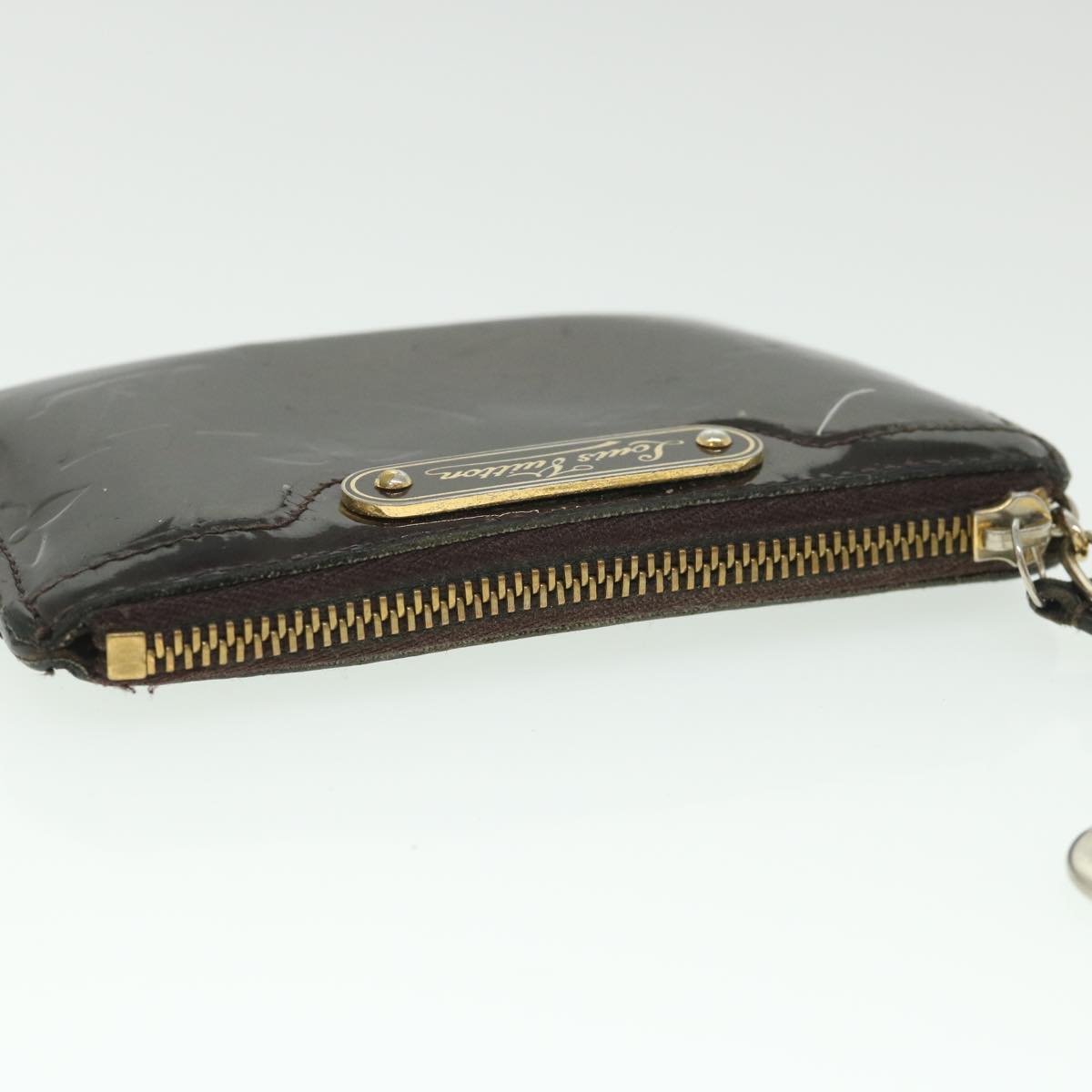 LOUIS VUITTON Vernis Pochette Cles NM Coin Purse Amarante M93557 LV 56334