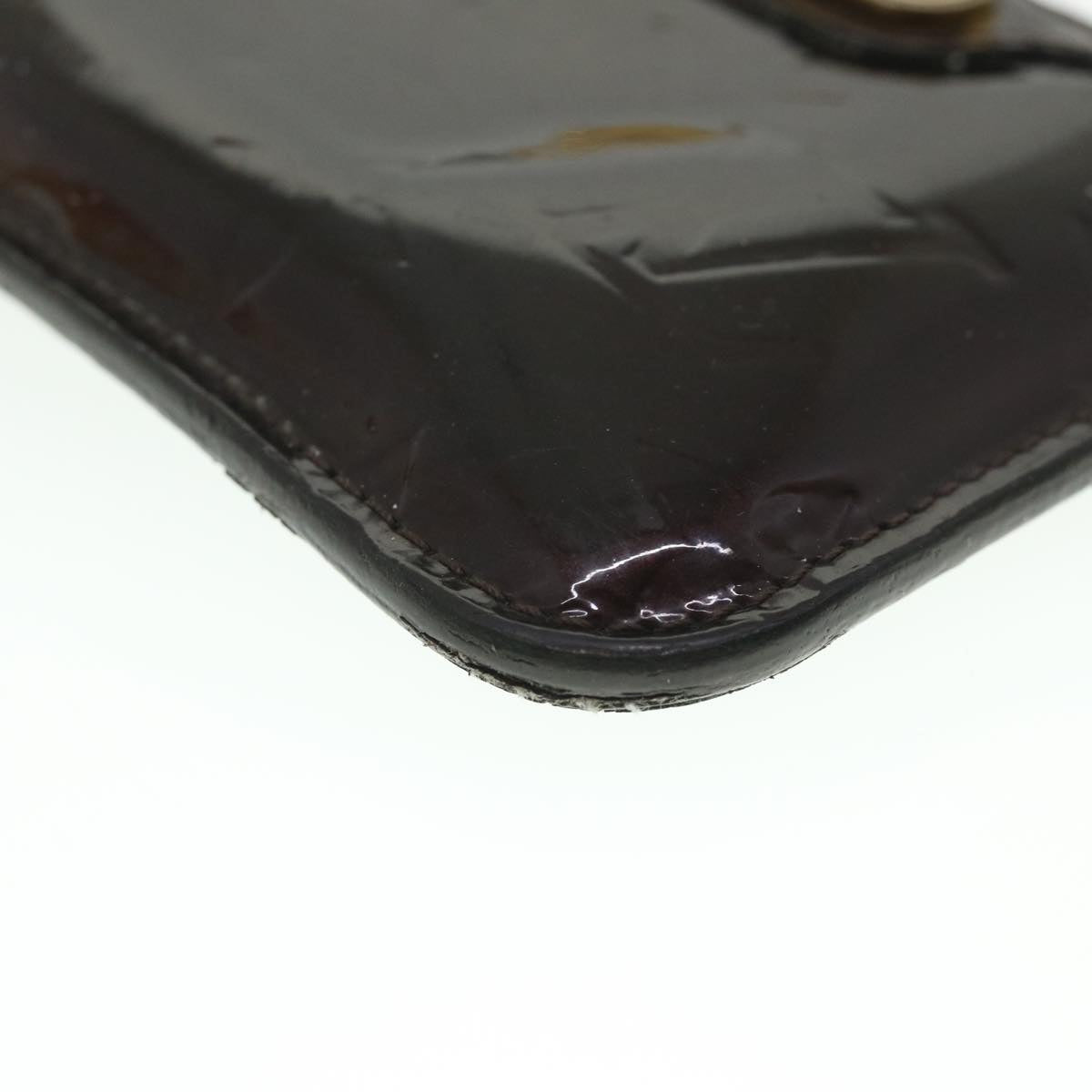 LOUIS VUITTON Vernis Pochette Cles NM Coin Purse Amarante M93557 LV 56334