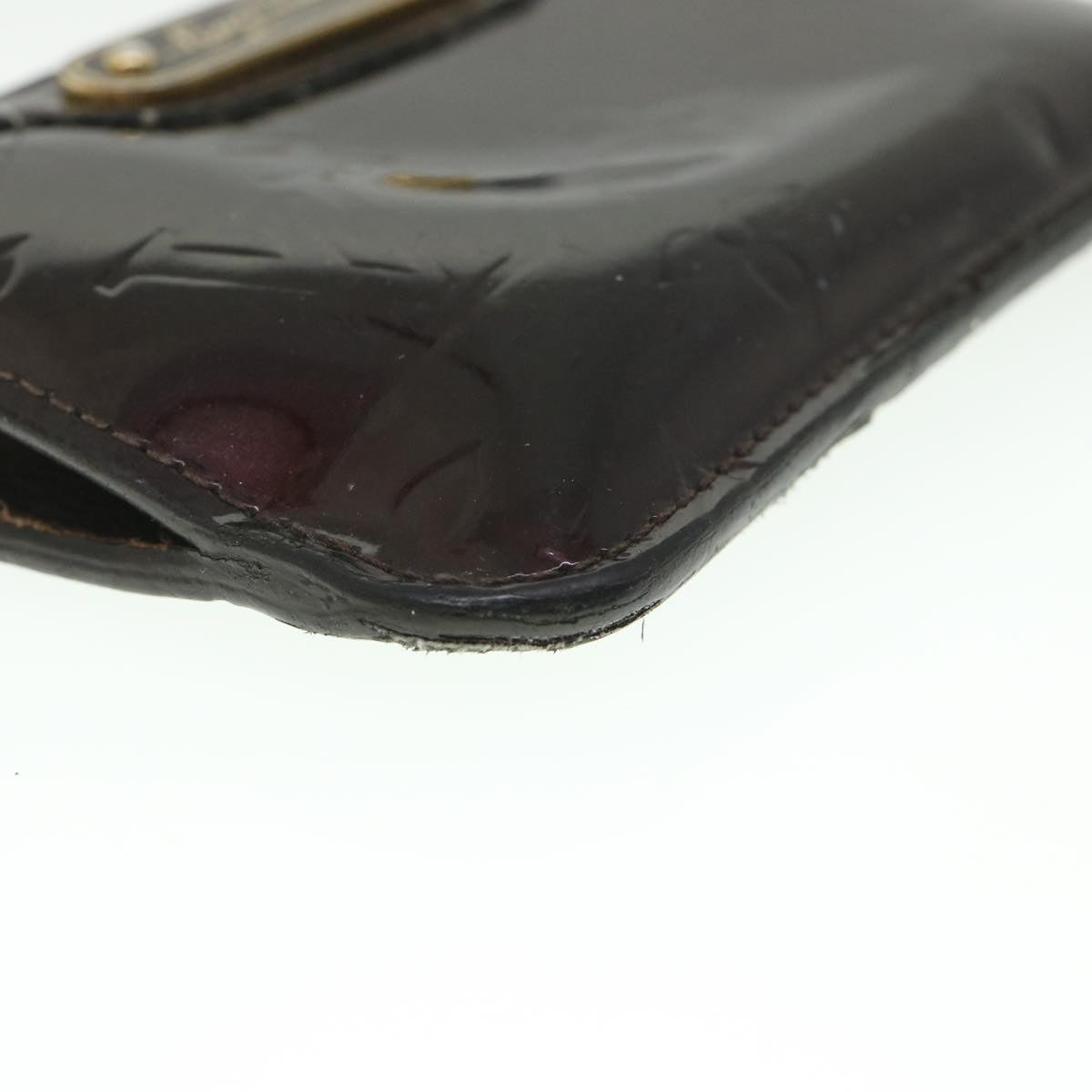 LOUIS VUITTON Vernis Pochette Cles NM Coin Purse Amarante M93557 LV 56334