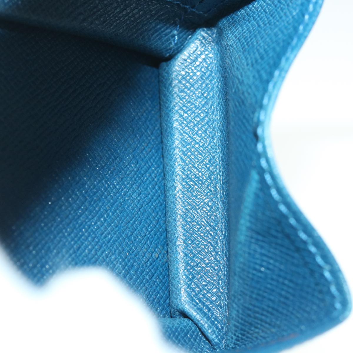 LOUIS VUITTON Epi Porte Monnaie Boite Coin Purse Blue M63695 LV 56335