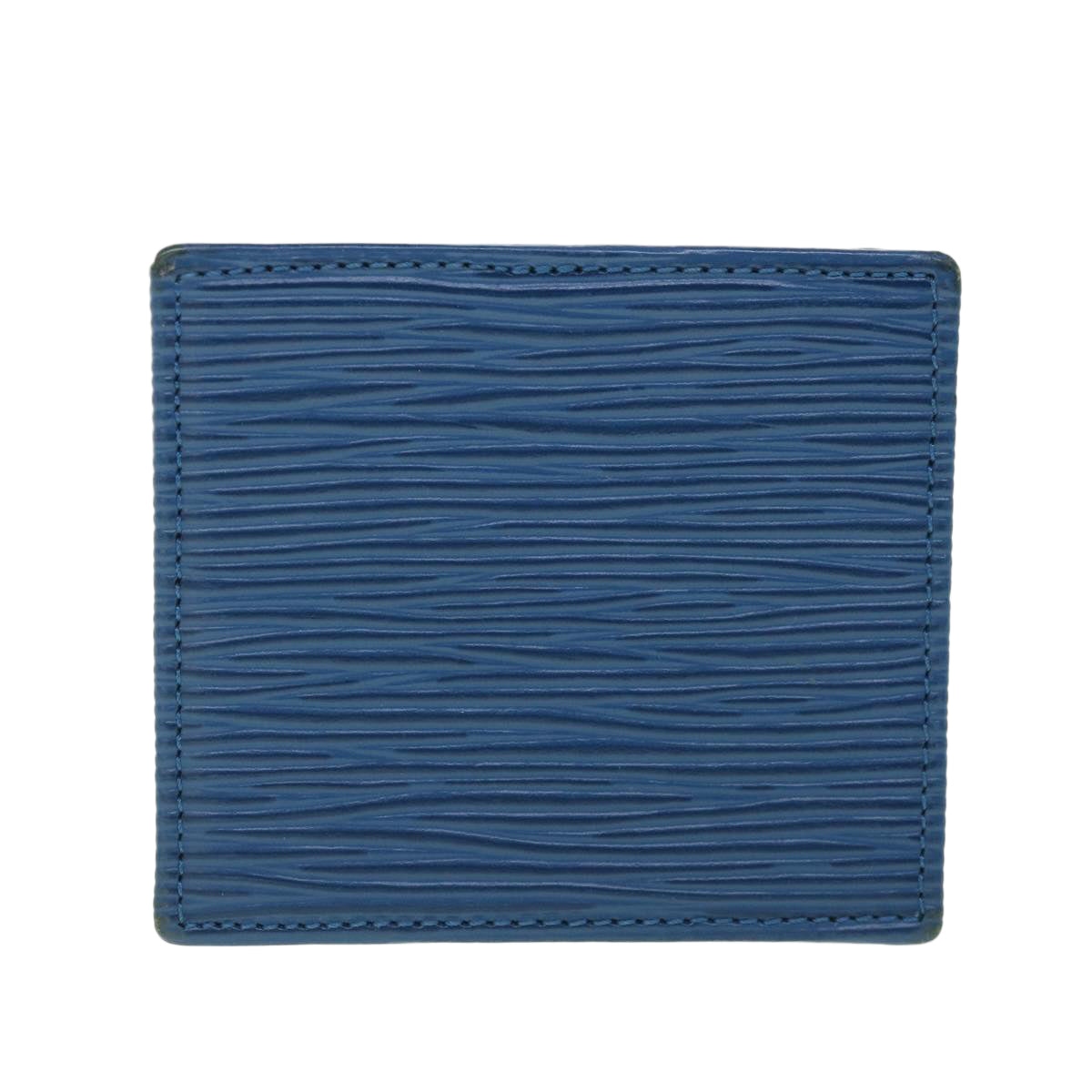 LOUIS VUITTON Epi Porte Monnaie Boite Coin Purse Blue M63695 LV 56335