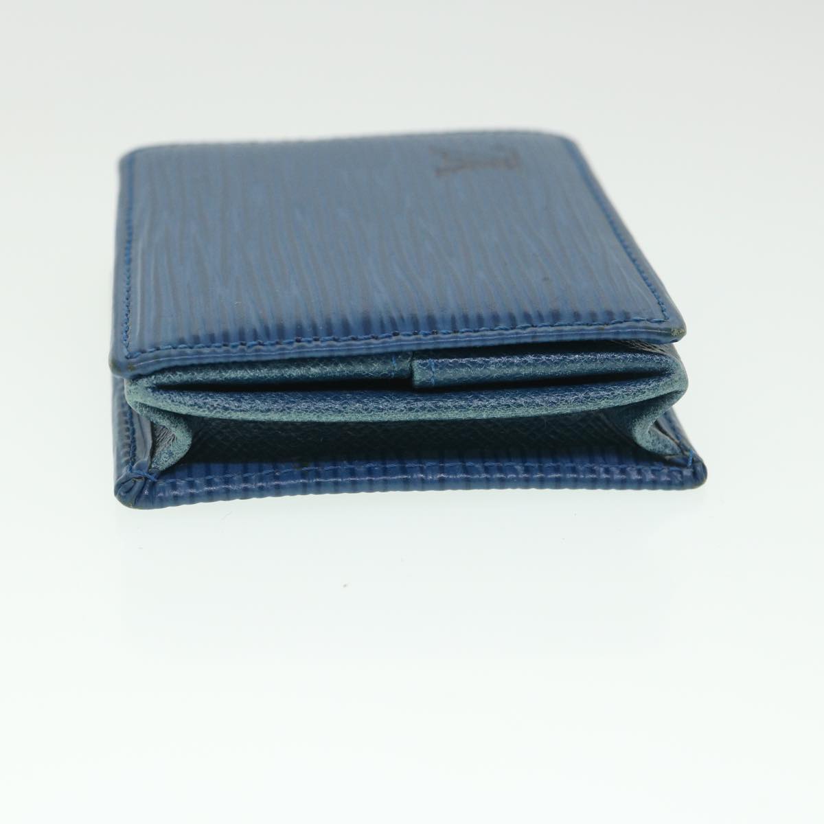 LOUIS VUITTON Epi Porte Monnaie Boite Coin Purse Blue M63695 LV 56335
