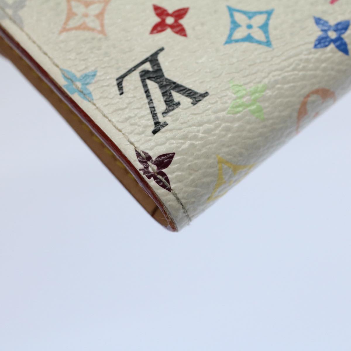LOUIS VUITTON Multicolor Amberop Cartes De Visit Case White M66557 LV 56357