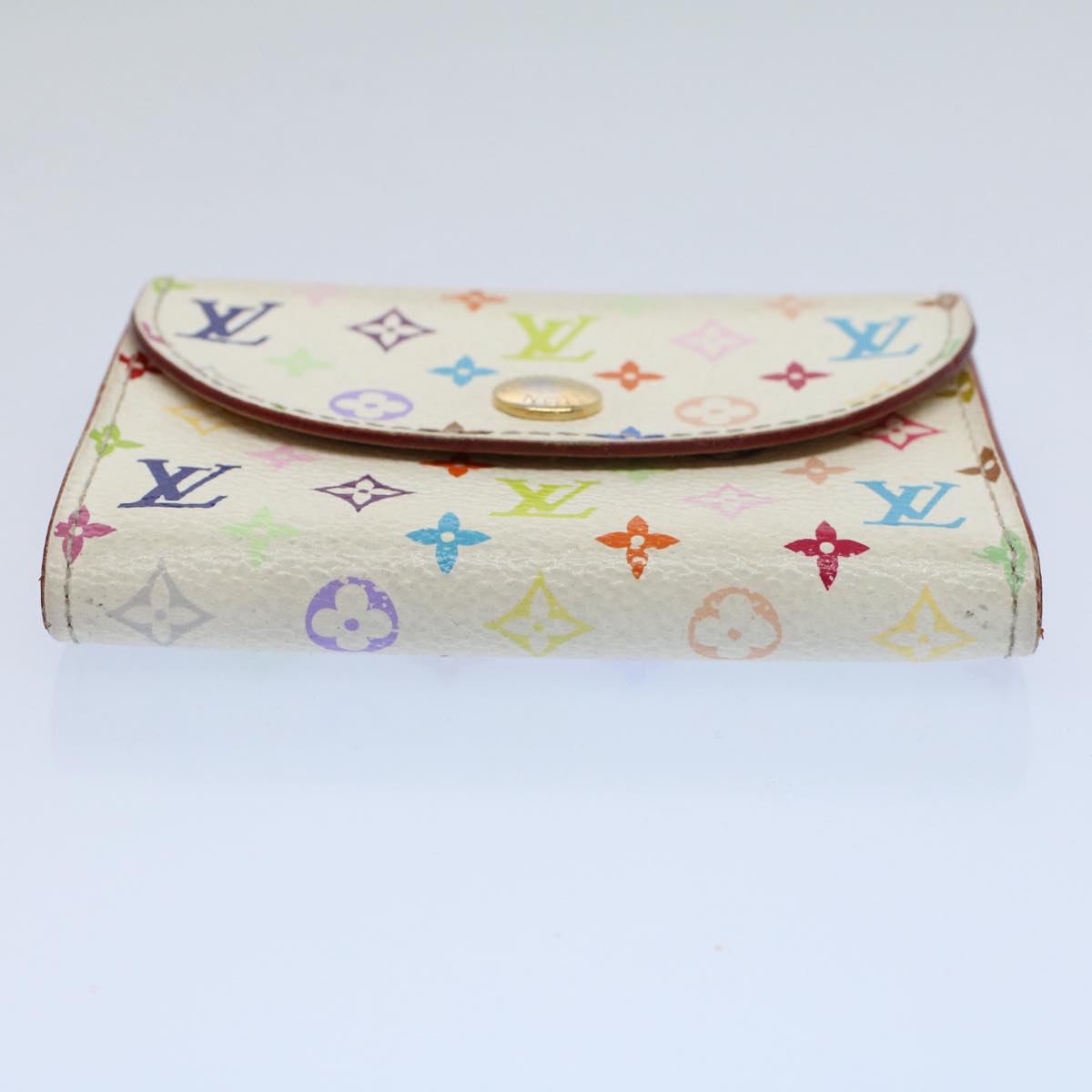 LOUIS VUITTON Multicolor Amberop Cartes De Visit Case White M66557 LV 56357