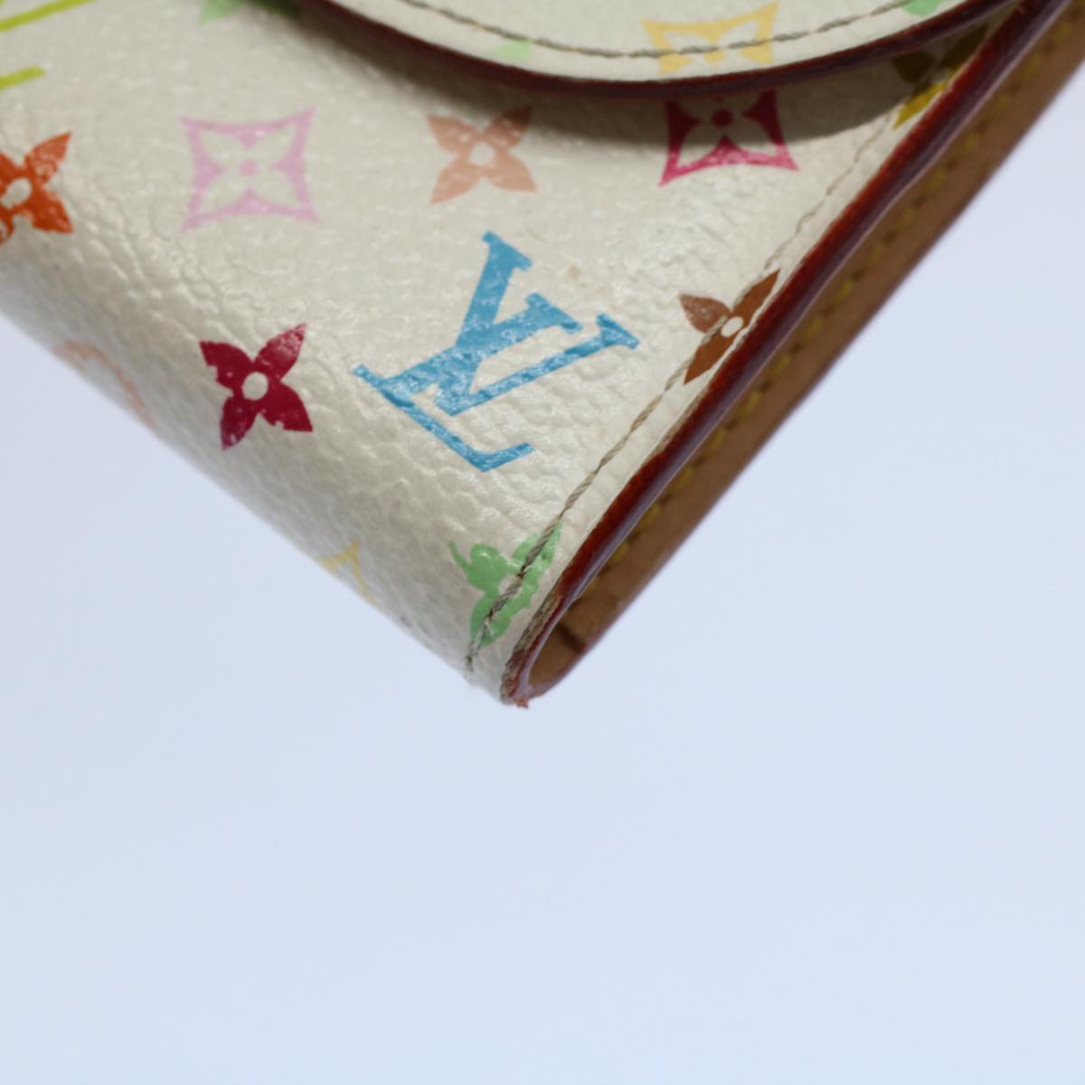 LOUIS VUITTON Multicolor Amberop Cartes De Visit Case White M66557 LV 56357