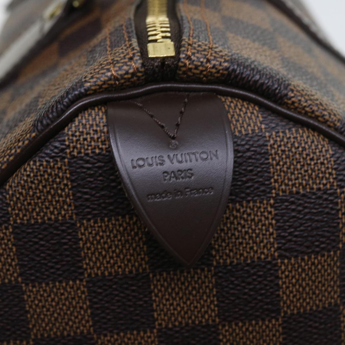 LOUIS VUITTON Damier Ebene Speedy 30 Hand Bag N41364 LV 56392