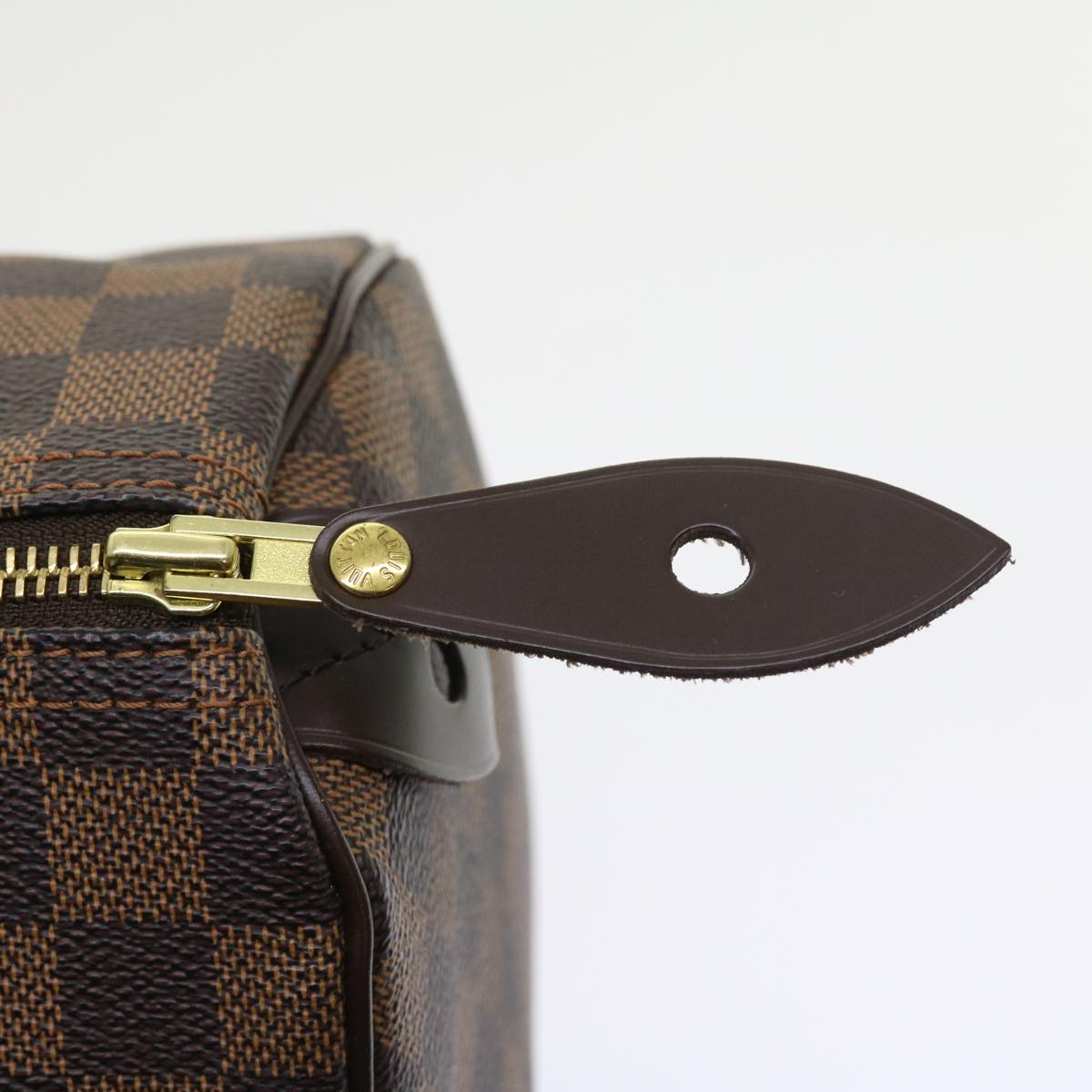 LOUIS VUITTON Damier Ebene Speedy 30 Hand Bag N41364 LV 56392