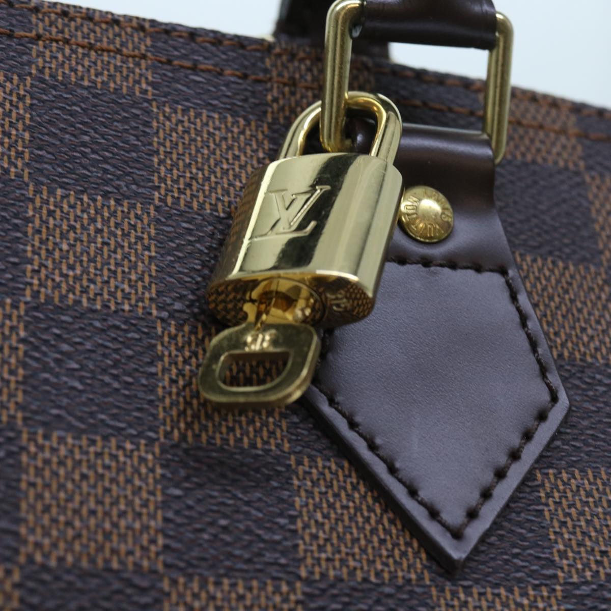 LOUIS VUITTON Damier Ebene Speedy 30 Hand Bag N41364 LV 56392