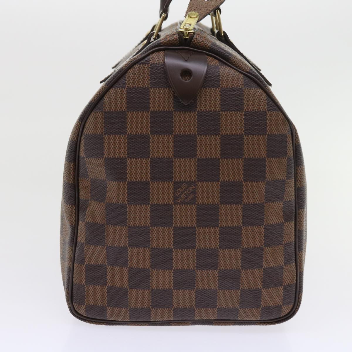 LOUIS VUITTON Damier Ebene Speedy 30 Hand Bag N41364 LV 56392