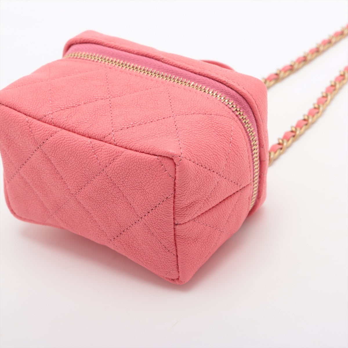Chanel Matrasse Caviar S Chain Shoulder Bag Mini Pink G  31st